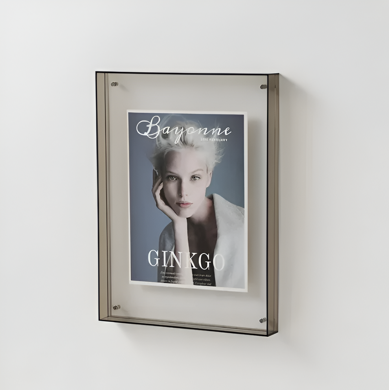 Modern Photo Frame – Transparent Acrylic, Minimalist Design for Office or Wall Decoration