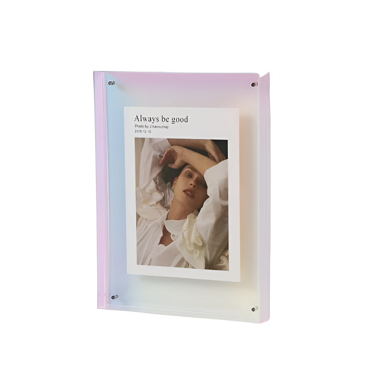Modern Photo Frame – Transparent Acrylic, Minimalist Design for Office or Wall Decoration