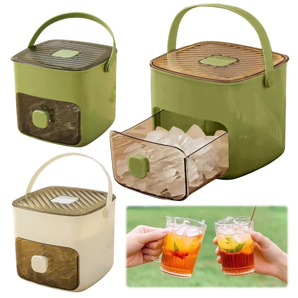 Compact Ice Cube Maker – Portable, White Design for Home, Parties, or Camping