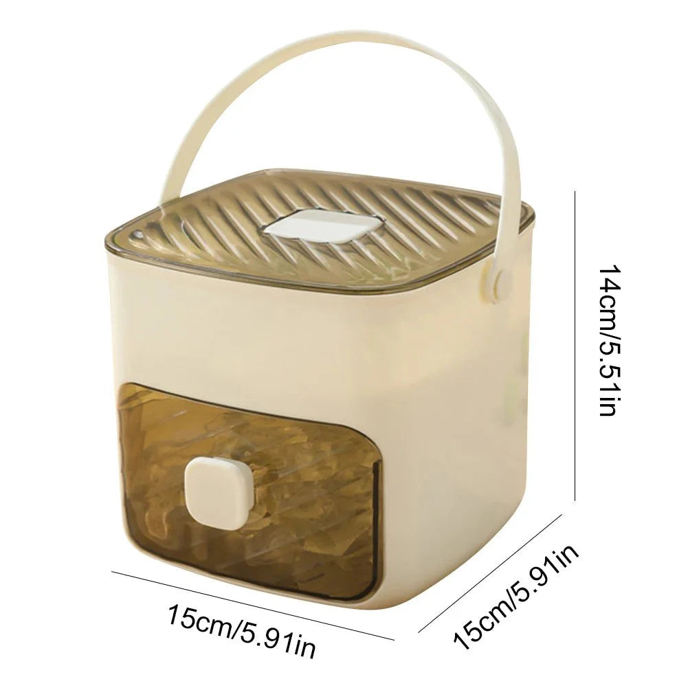 Compact Ice Cube Maker – Portable, White Design for Home, Parties, or Camping