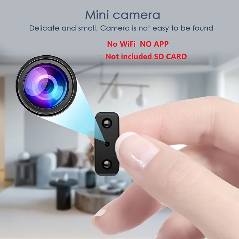 Full HD Mini Kamera – Kompakt, Infrarød Nattesyn og Bevægelsesdetektion til Hjemmeovervågning