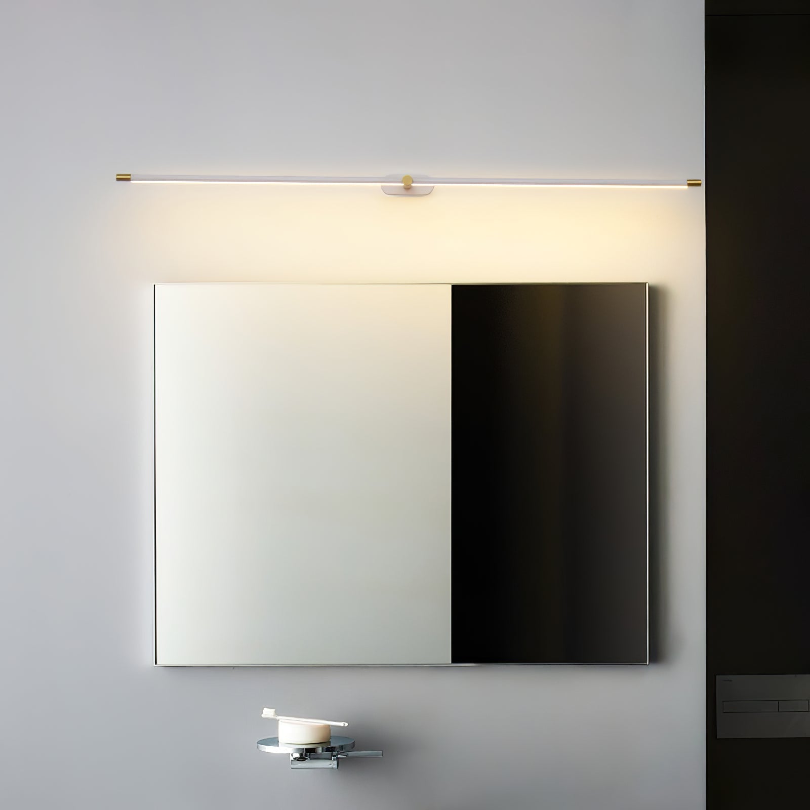 Wireless LED Wall Lamp – Aluminum, Minimalist Design for Living Room, Bedroom, or Office
