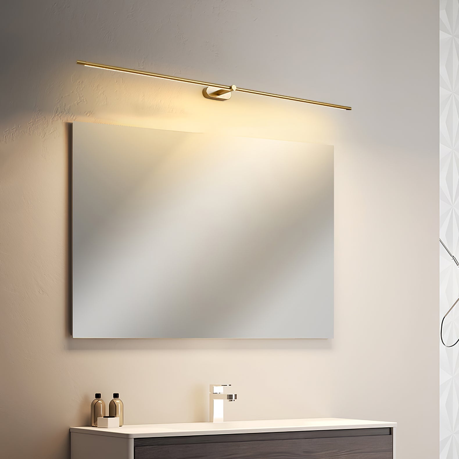 Wireless LED Wall Lamp – Aluminum, Minimalist Design for Living Room, Bedroom, or Office