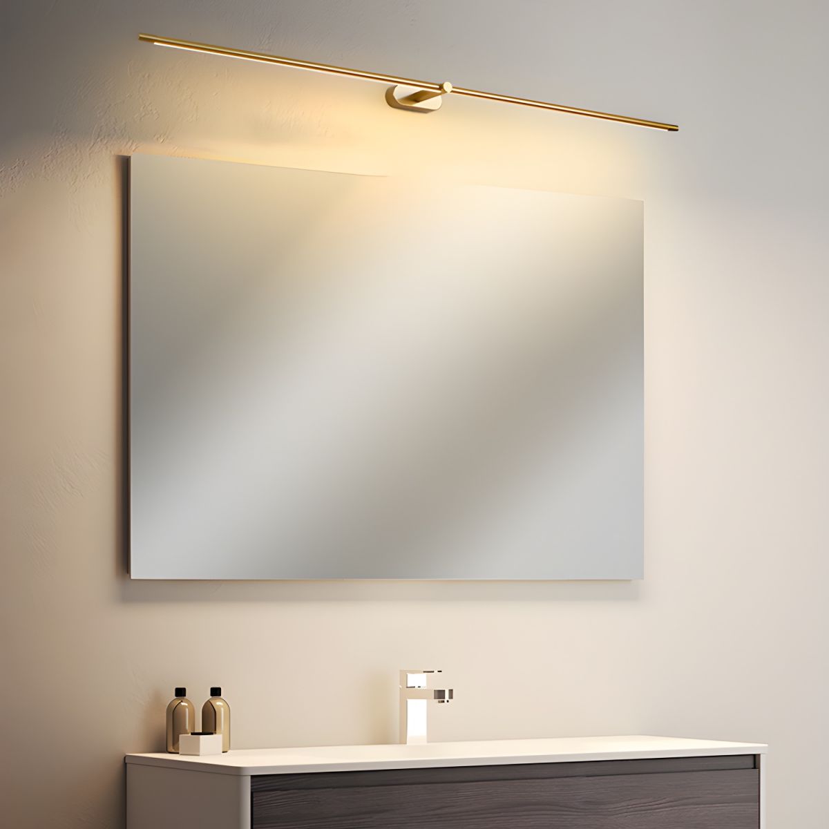 Wireless LED Wall Lamp – Aluminum, Minimalist Design for Living Room, Bedroom, or Office