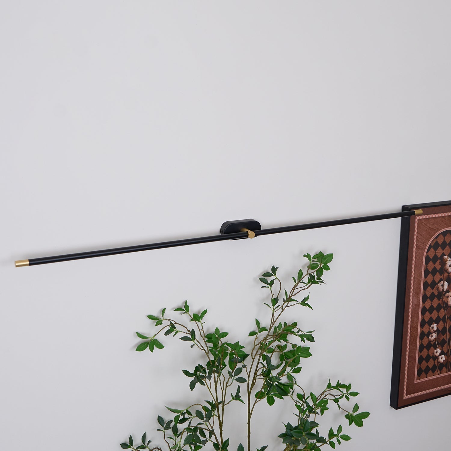 Wireless LED Wall Lamp – Aluminum, Minimalist Design for Living Room, Bedroom, or Office