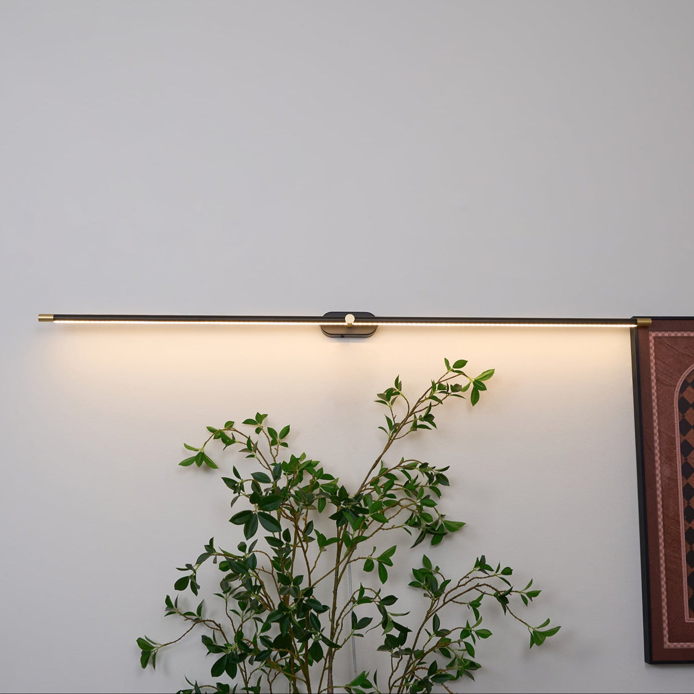 Wireless LED Wall Lamp – Aluminum, Minimalist Design for Living Room, Bedroom, or Office