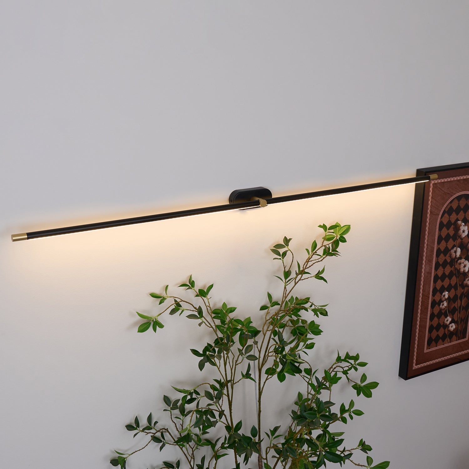 Wireless LED Wall Lamp – Aluminum, Minimalist Design for Living Room, Bedroom, or Office