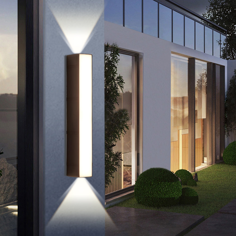 LED wall lamp – Modern, weatherproof design for garden or terrace with strong lighting up to 3000 lumens