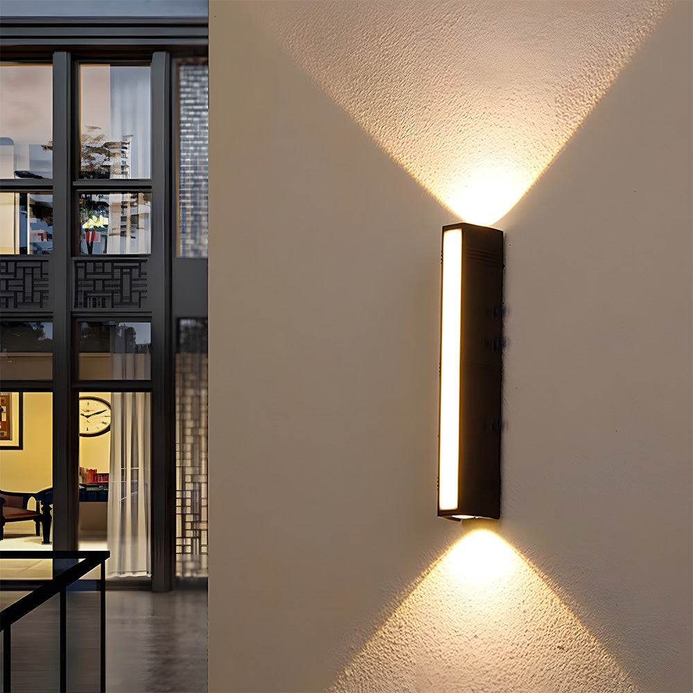 LED wall lamp – Modern, weatherproof design for garden or terrace with strong lighting up to 3000 lumens