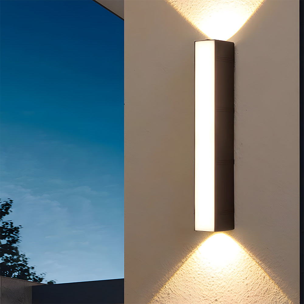 LED wall lamp – Modern, weatherproof design for garden or terrace with strong lighting up to 3000 lumens