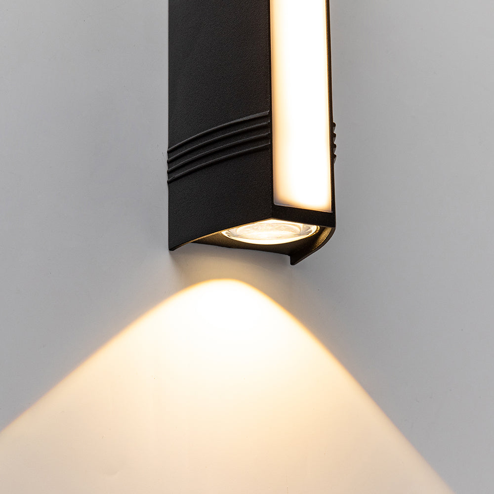 LED wall lamp – Modern, weatherproof design for garden or terrace with strong lighting up to 3000 lumens