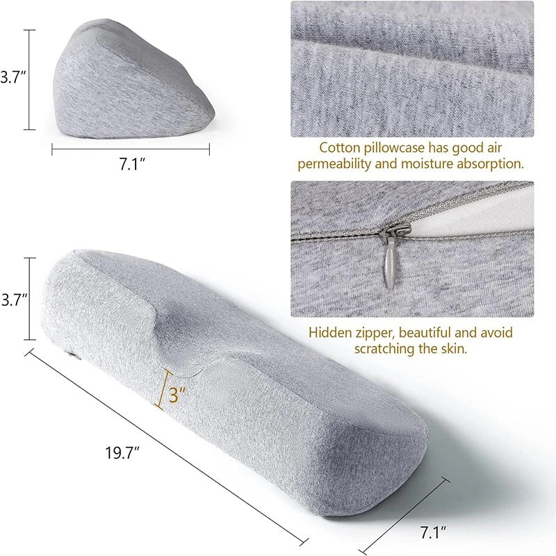 Ergonomic Neck Support Pillow – Memory Foam, Hypoallergenic Cover for Side and Back Sleepers