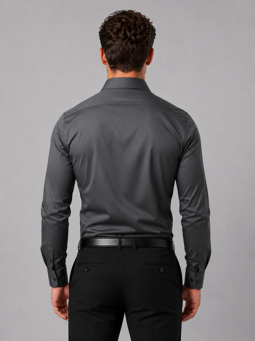 Herreskjorte Slim Fit – Klassisk Skjortekrave