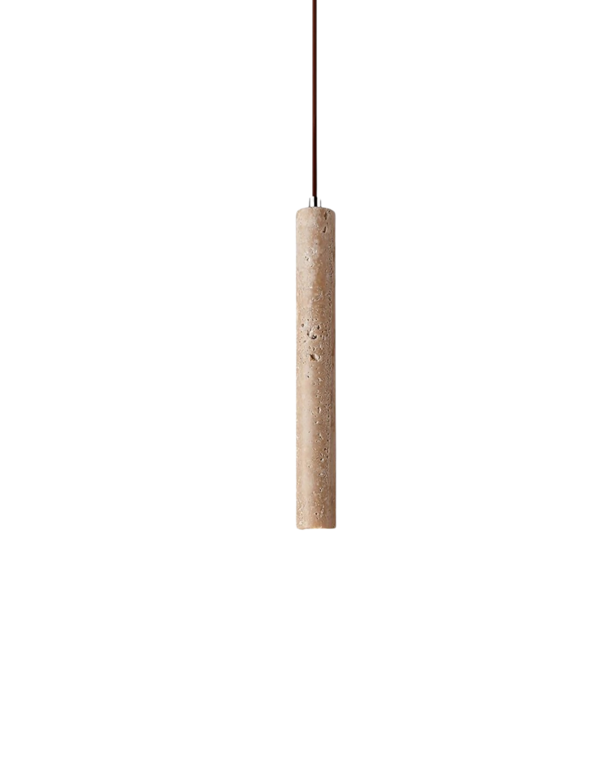 Loftlampe i Travertin med Integreret LED – Minimalistisk Design