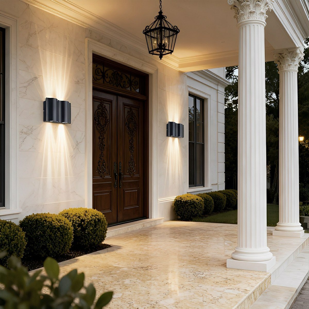 Væglampe til Udendørsbrug – Aluminium, Moderne Design til Terrasse eller Indgang
