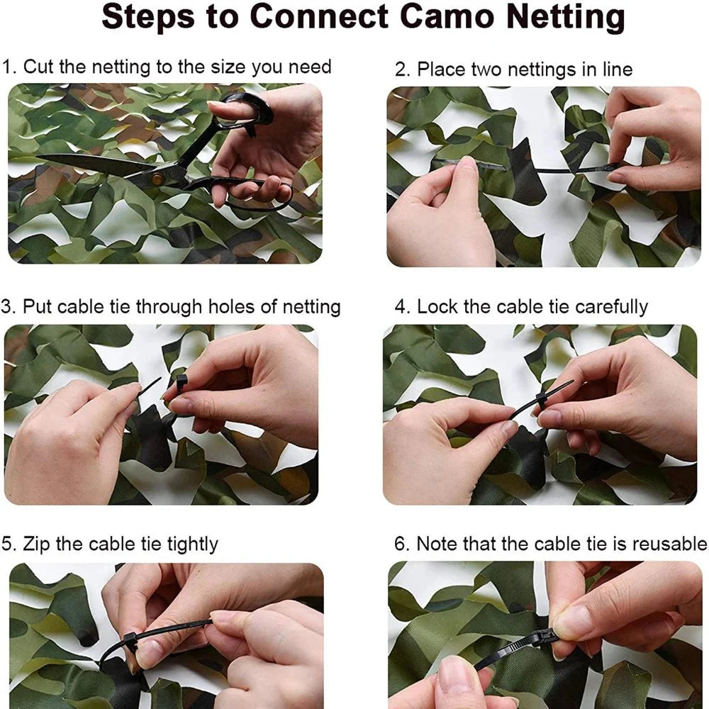 Camouflage Net – Realistic Leaf Design Made of Polyester for the Garden, Patio, or Balcony