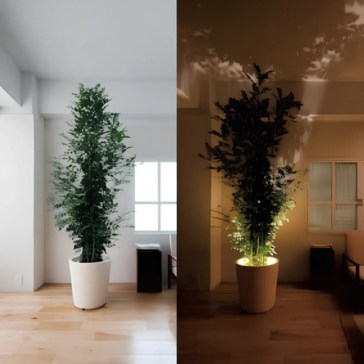Dæmpbar Spotlampe – Hvid, Moderne Væglampe med Fjernbetjening til Stue eller Soveværelse