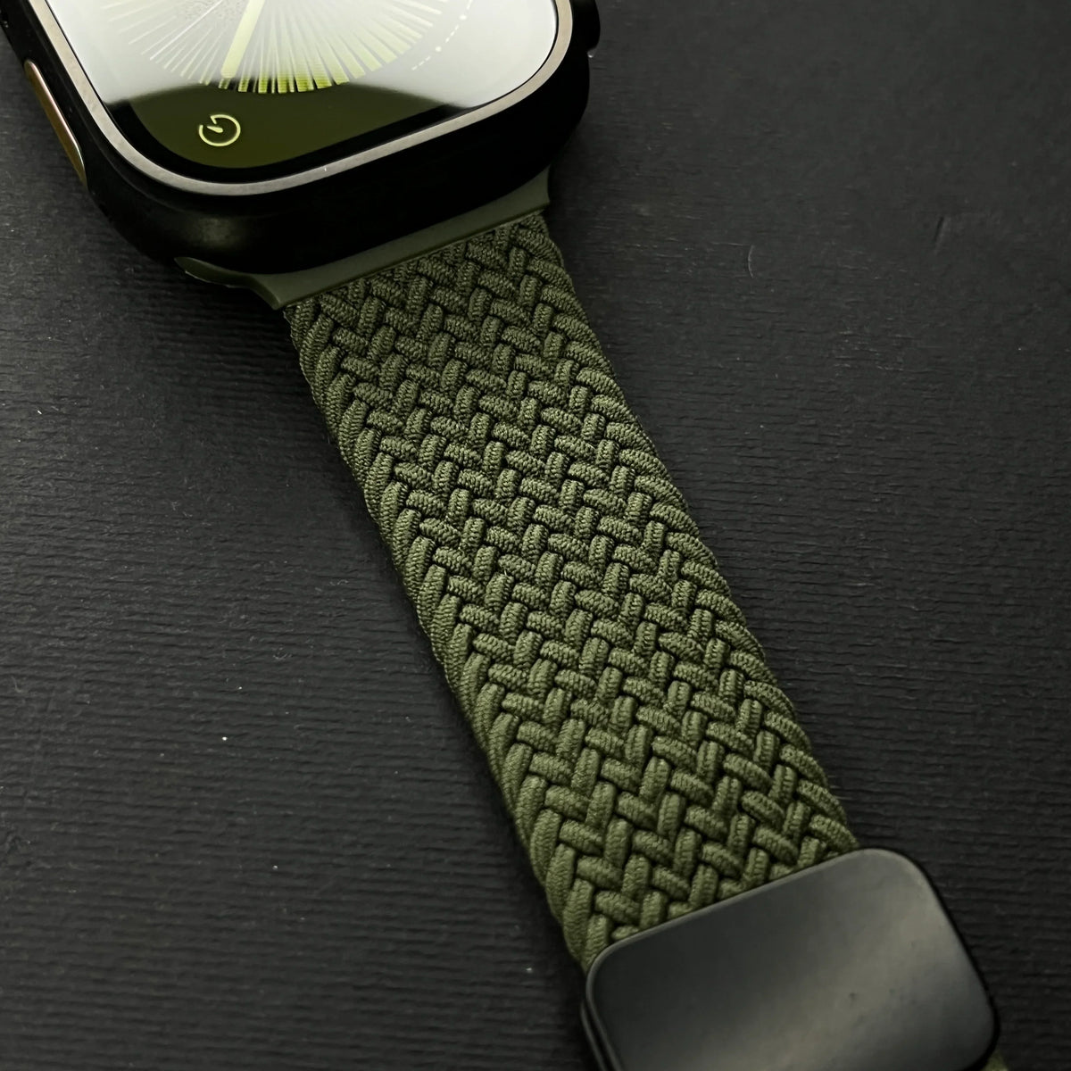 Apple Watch Rem i Vævet Stof – Elastisk med Justerbart Spænde