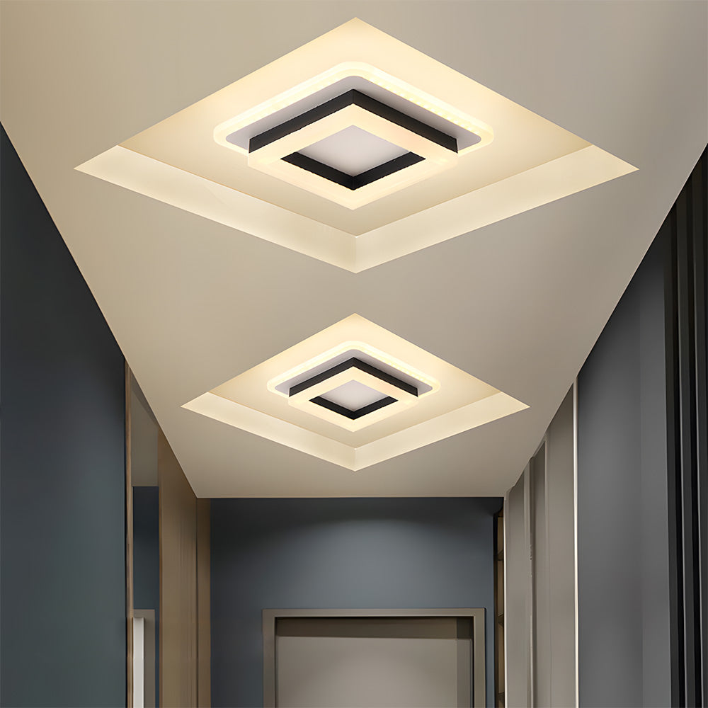 Loftlampe LED Kvadratisk – Moderne Lampe til Gang og Sovekamera