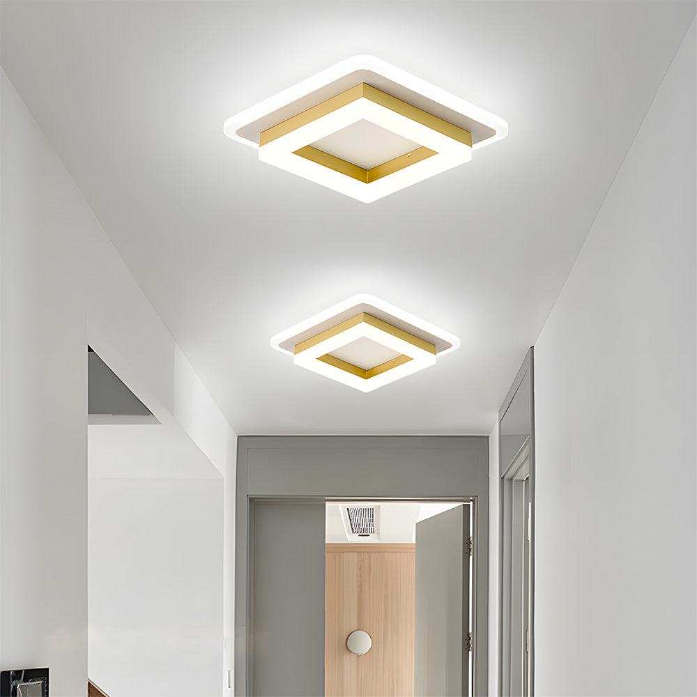 Loftlampe LED Kvadratisk – Moderne Lampe til Gang og Sovekamera