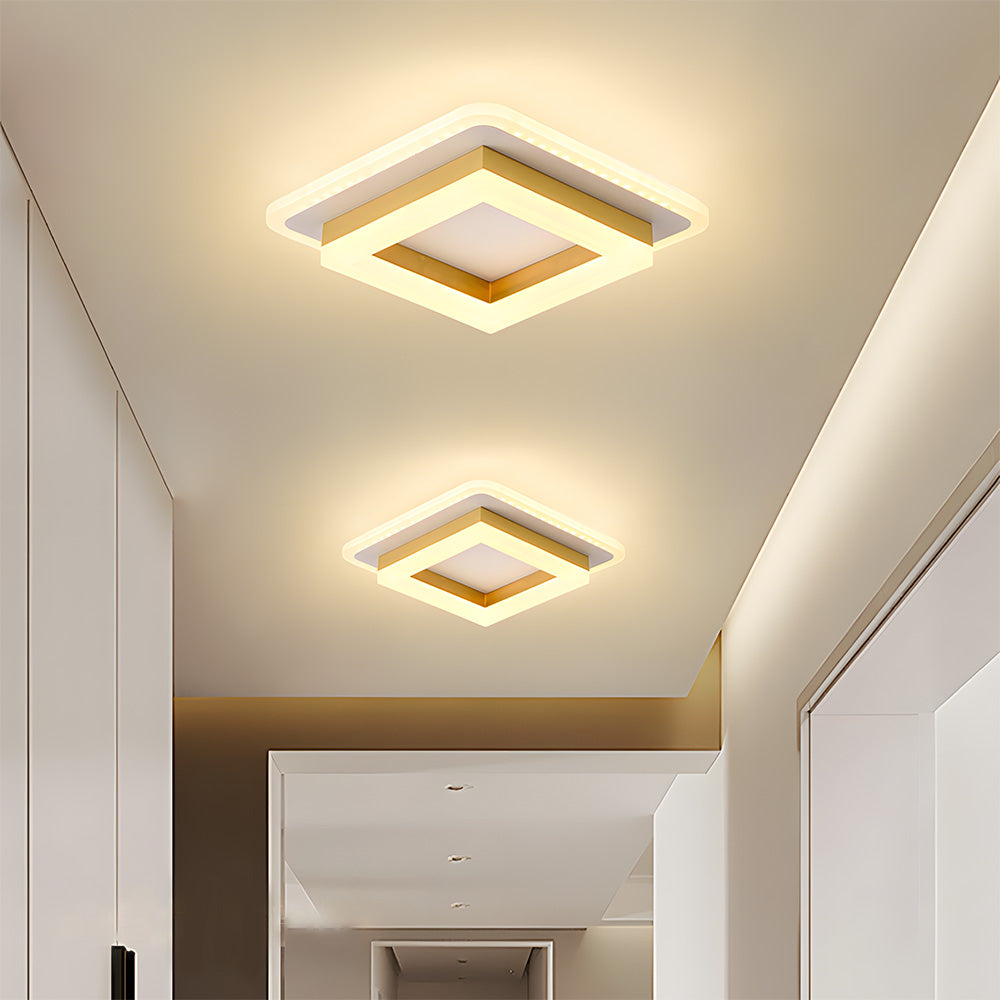 Loftlampe LED Kvadratisk – Moderne Lampe til Gang og Sovekamera