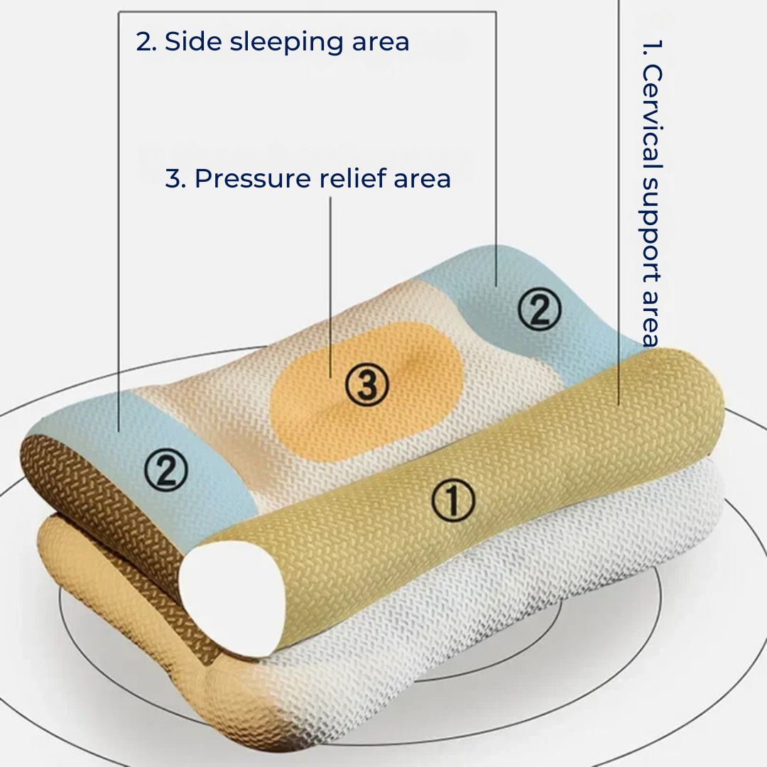 Ortopædiske Nakkepuder – Justerbare, Hvide for Forbedret Søvnkvalitet og Støtte