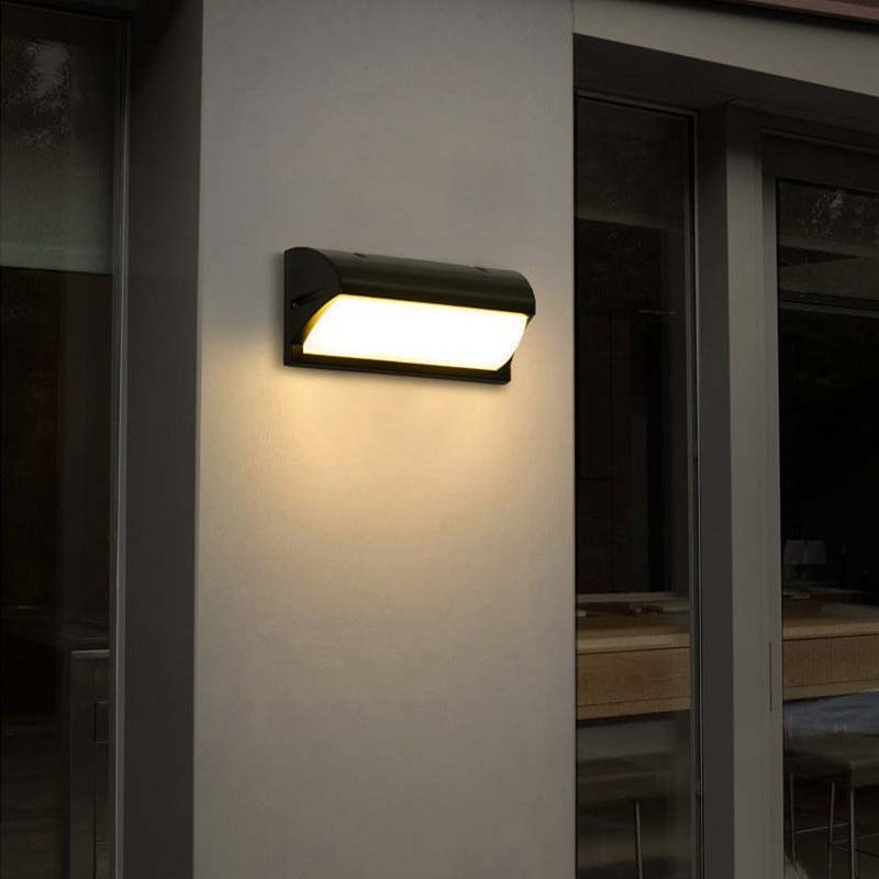Udendørs Væglampe med Bevægelsessensor – Sort LED til Terrasse, Indgang og Have