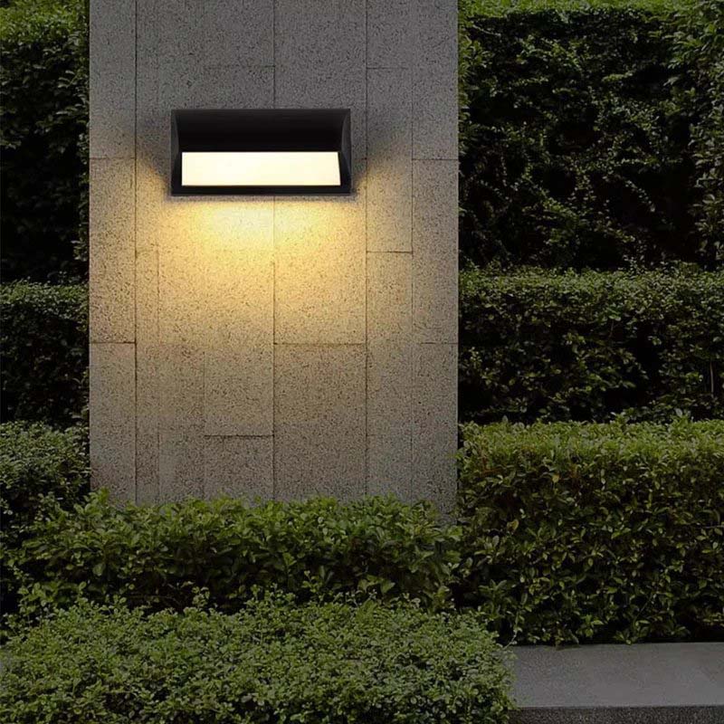 Udendørs Væglampe med Bevægelsessensor – Sort LED til Terrasse, Indgang og Have