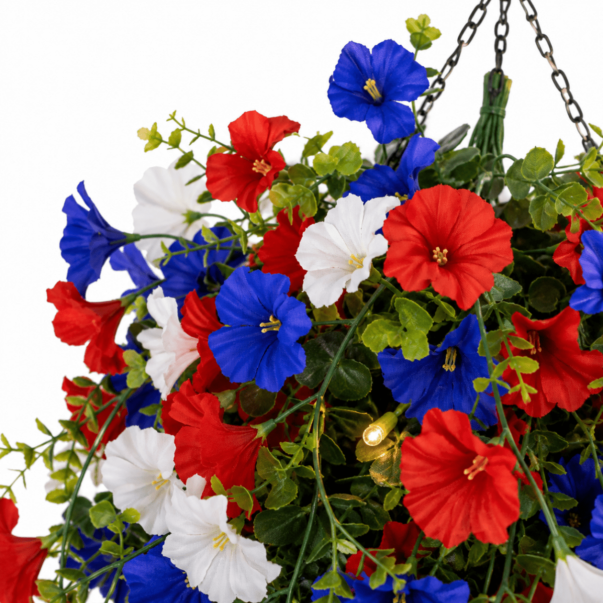 Decorative Flower Basket – With Built-In LED Lighting for the Garden, Patio, or Balcony