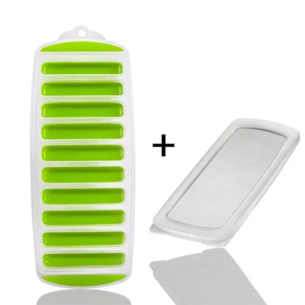 Silicone Ice Cube Tray – Pop-Out Design for Water Bottles and Narrow Drinking Cups