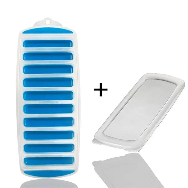 Silicone Ice Cube Tray – Pop-Out Design for Water Bottles and Narrow Drinking Cups