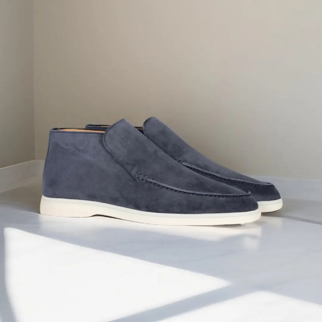 Herre Ruskindsstøvler Slip-On med Moc Toe