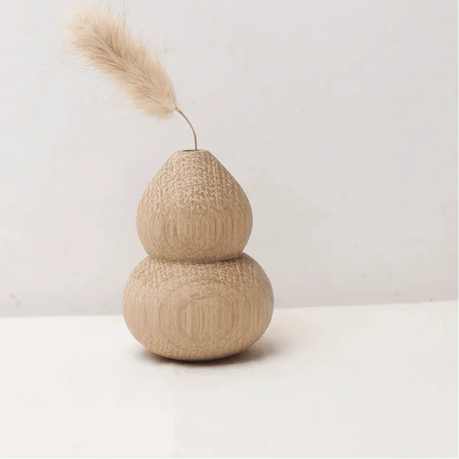 Trædekoration Blomst i Naturtræ – Minimalistisk Boligdesign