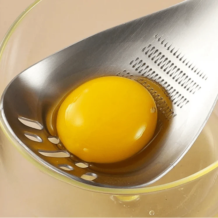 Stainless Steel Egg Separator and Food Chopper – Compact, Efficient Kitchen Tool for Eggs and Vegetables