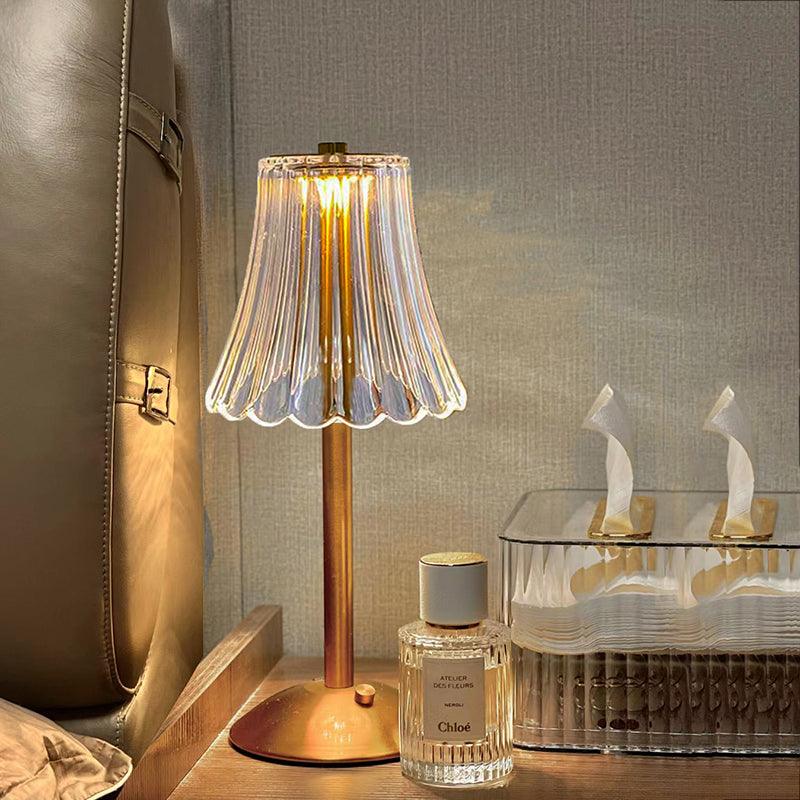 Trådlampe – Vintage Design med Genopladelig LED og Touchbetjening til Stue eller Soveværelse