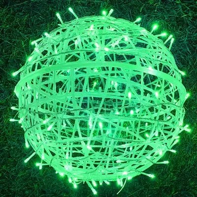 LED Light Balls – Rattan Pattern, Atmospheric Lighting for Indoor and Outdoor, Ideal for Garden Parties and Holidays