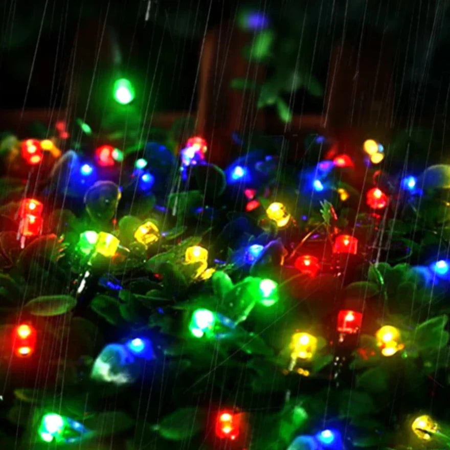 LED Light Chains – Waterproof, Warm White Light for Garden and Outdoor Lighting at Parties and Decoration