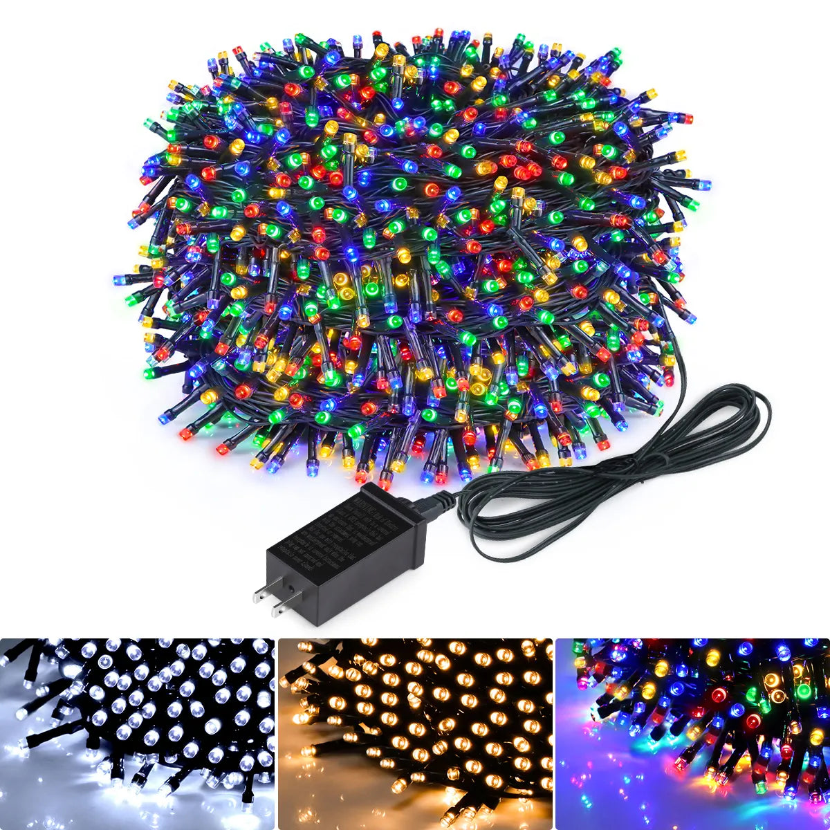 LED Light Chains – Waterproof, Warm White Light for Garden and Outdoor Lighting at Parties and Decoration