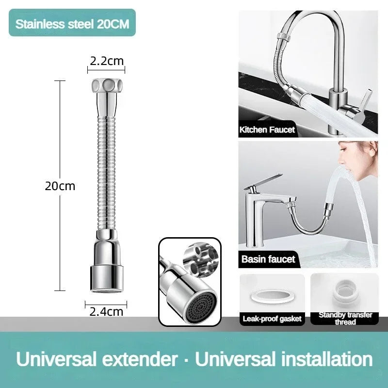 Flexible Kitchen Sink Extender – Adjustable, Stainless Steel for Easy Rinsing and Filling in the Kitchen