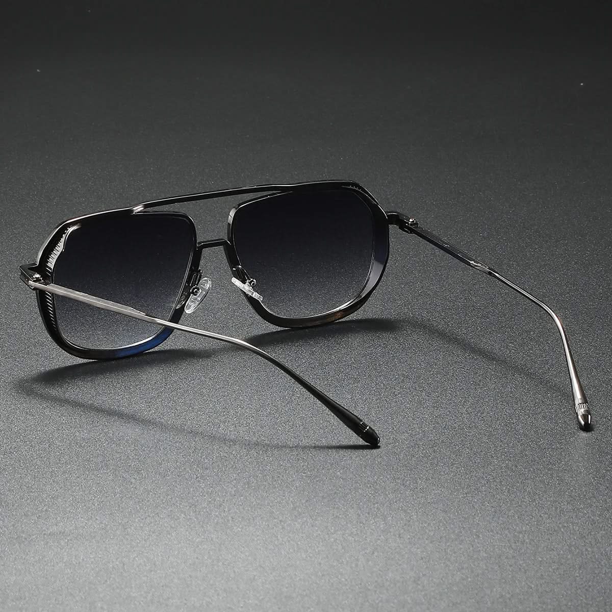 Aviator Solbriller i Poleret Metal med UV-beskyttelse