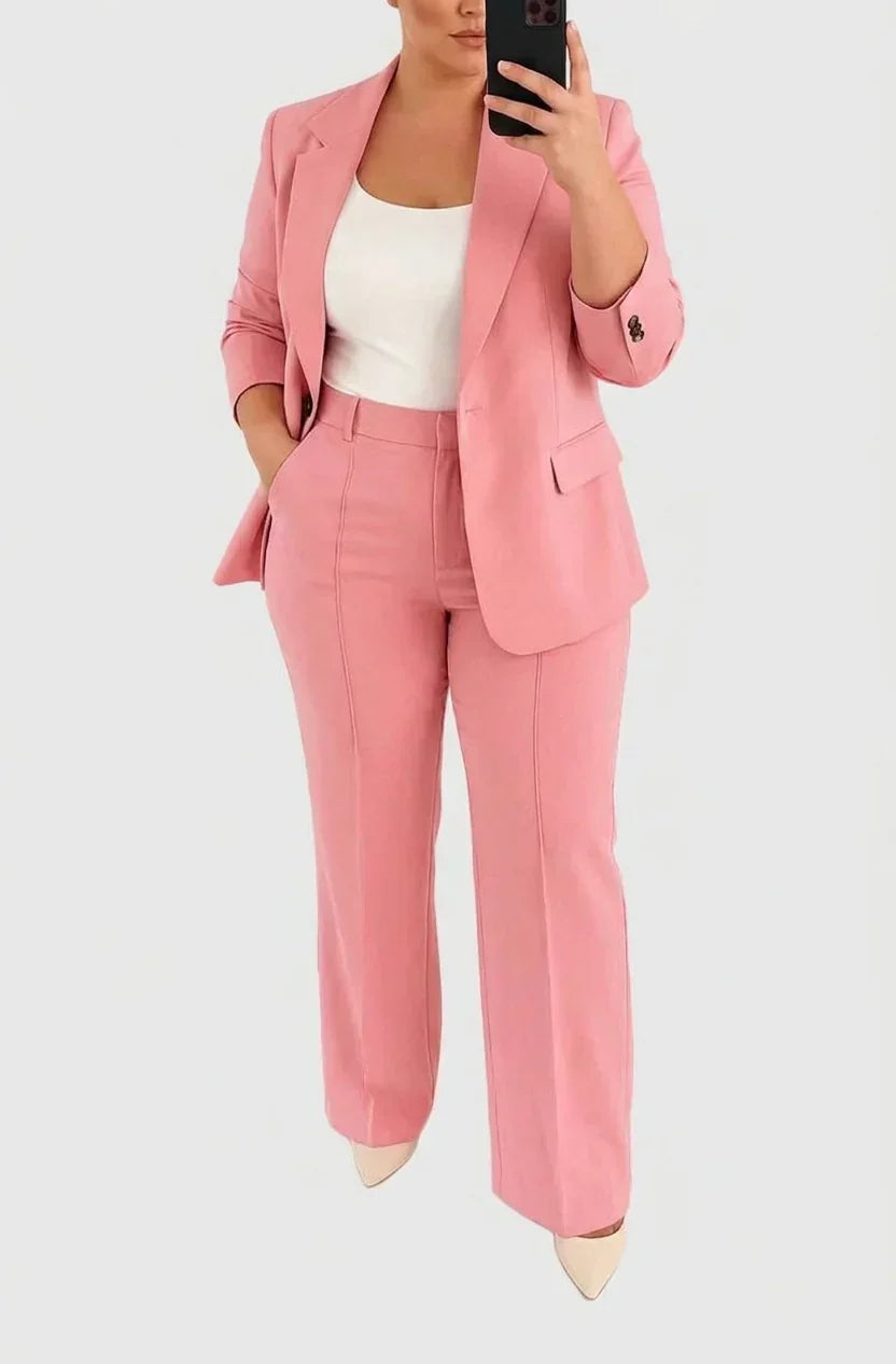 Dame Todelt Sæt – Blazer og Bukser til Hverdag og Fest