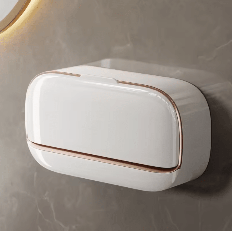 Sæbeholder – Hvid ABS, Moderne Design til Badeværelse eller Køkken