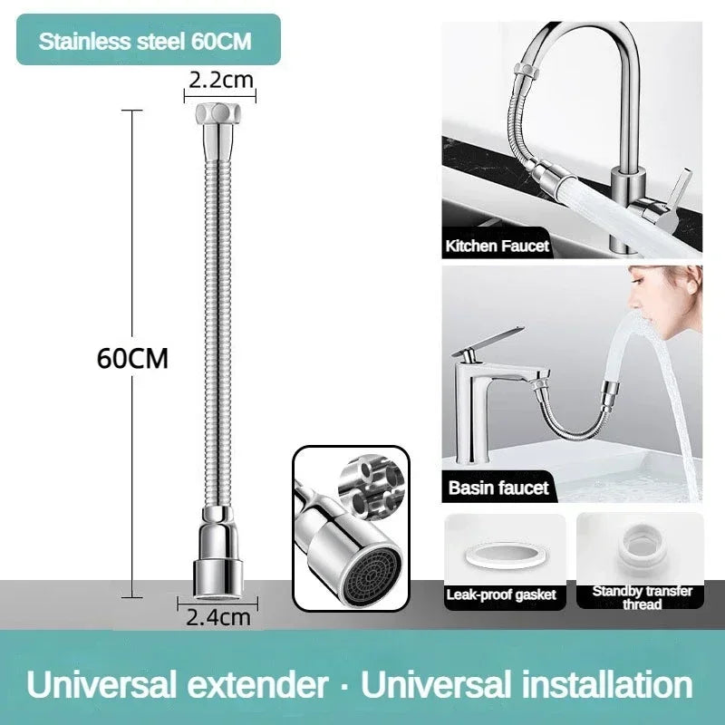 Flexible Kitchen Sink Extender – Adjustable, Stainless Steel for Easy Rinsing and Filling in the Kitchen