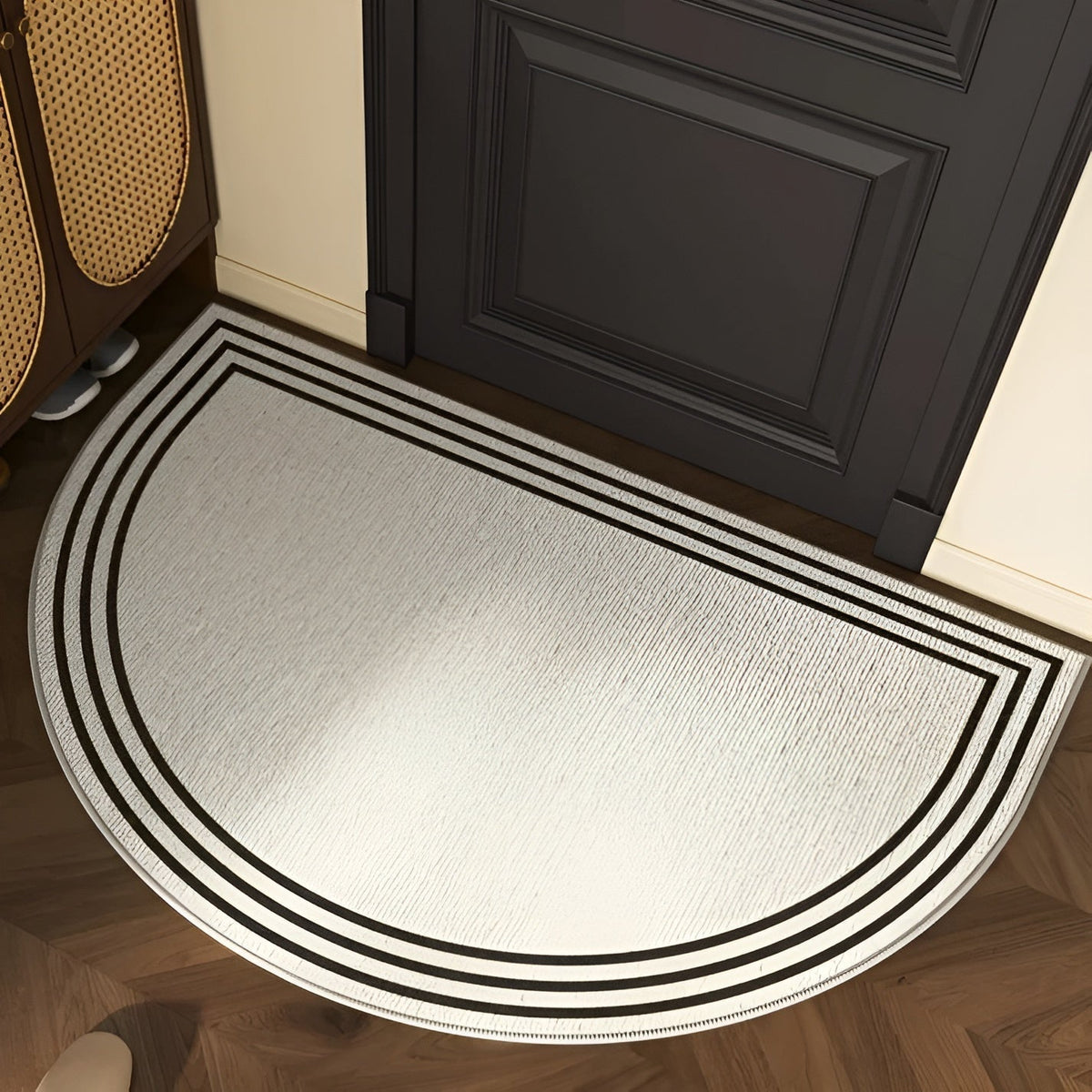 Semicircle Doormat – Non-Slip Outdoor Mat, Dirt-Repellent Welcome Mat for Indoor/Outdoor Use, Modern Design 8