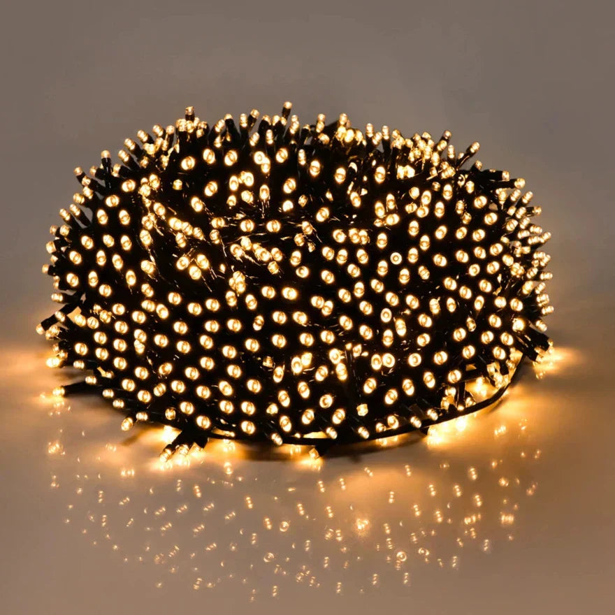 LED Light Chains – Waterproof, Warm White Light for Garden and Outdoor Lighting at Parties and Decoration