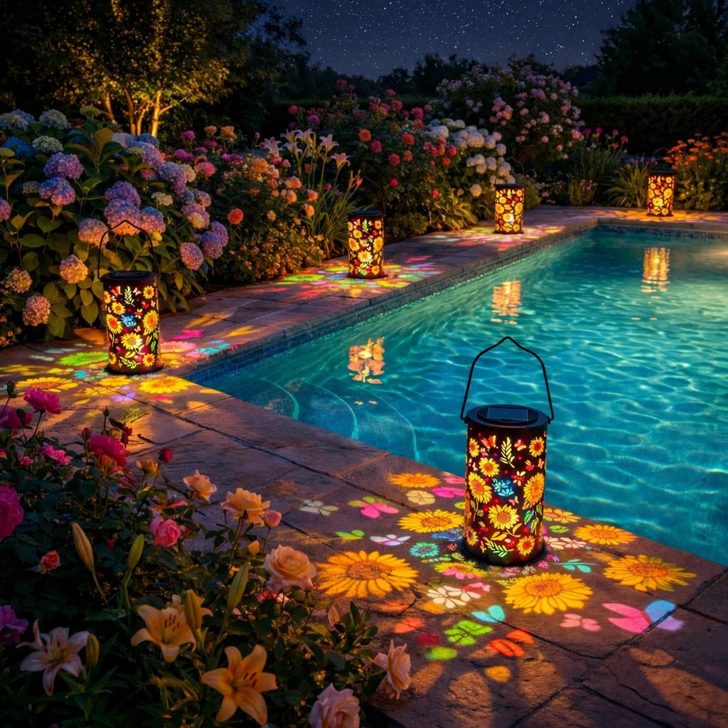 Solarlampe til Haven – Vejrbestandigt, Farverigt Design til Dekorativ Belysning i Haven eller på Terrassen