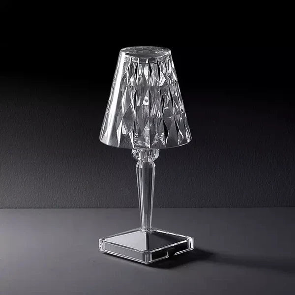 Lámpara de mesa – Acrílico brillante, diseño elegante para el salón o el dormitorio