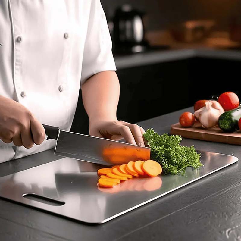 RVS Cutting Board – Antibacterial, Modern Design for Hygienic Kitchen and Cooking