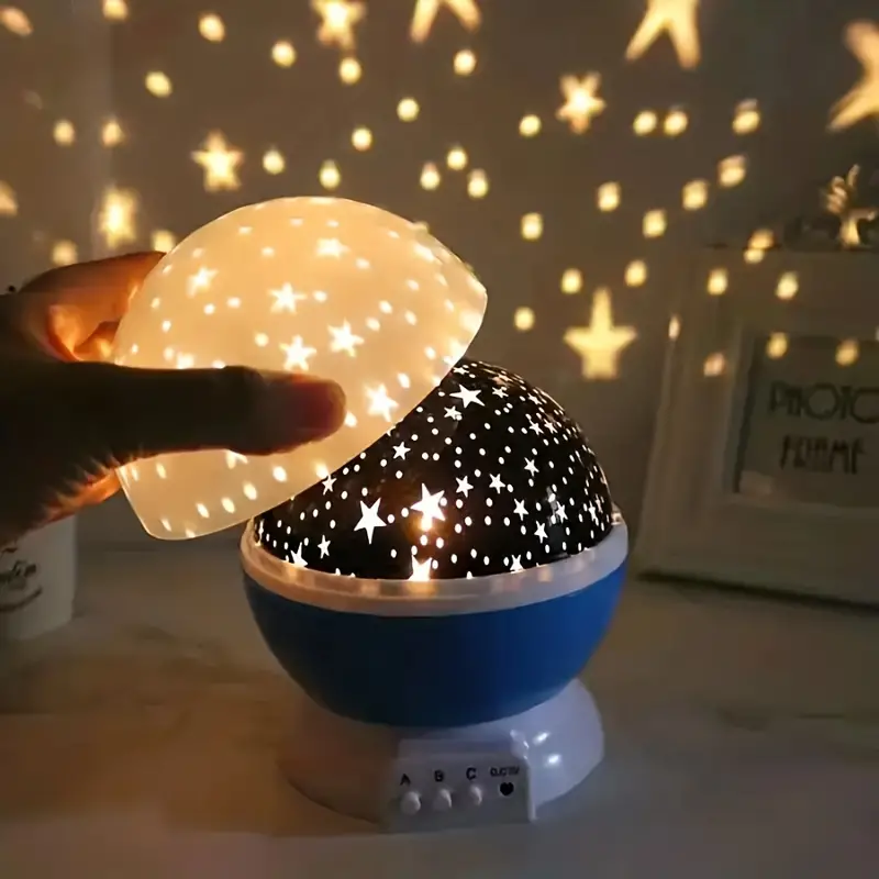 360° Galaxy Projector – Blue/Pink, Modern Design for Bedroom or Children's Room