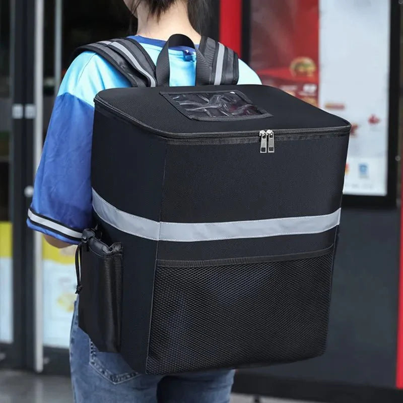 Thermotas – Insulated, Black, for Food and Drinks on the Go, Ideal for Picnics and Grocery Shopping